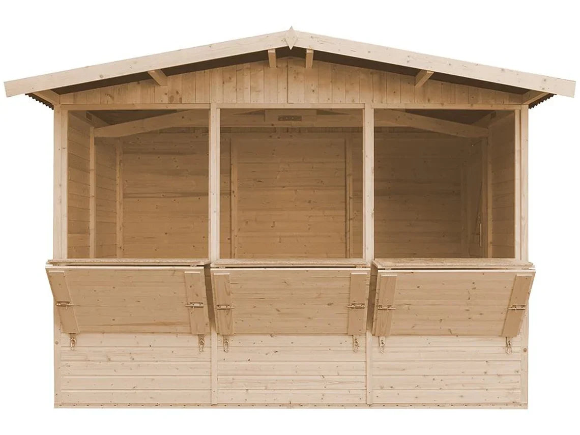 Caseta de Jardín de Madera TIMBELA M150A (6 M² - 232 x 336 x 263 cm)