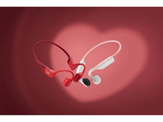 Fones de Ouvido Bluetooth Multiponto SHOKZ Openrun (Orelha Aberta - Microfone - Vermelho)