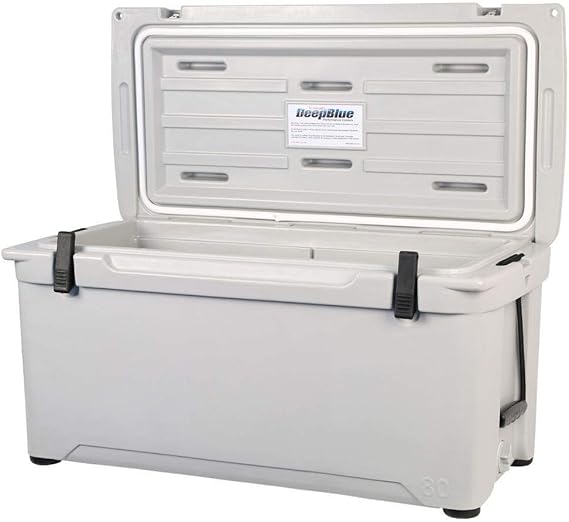 Cubo para hielo Engel Coolers ENG80 | Nevera rotomoldeada de alto rendimiento y durabilidad, capacidad para 75 latas, sin costuras, ideal para camping, caza y pesca - Gris mate