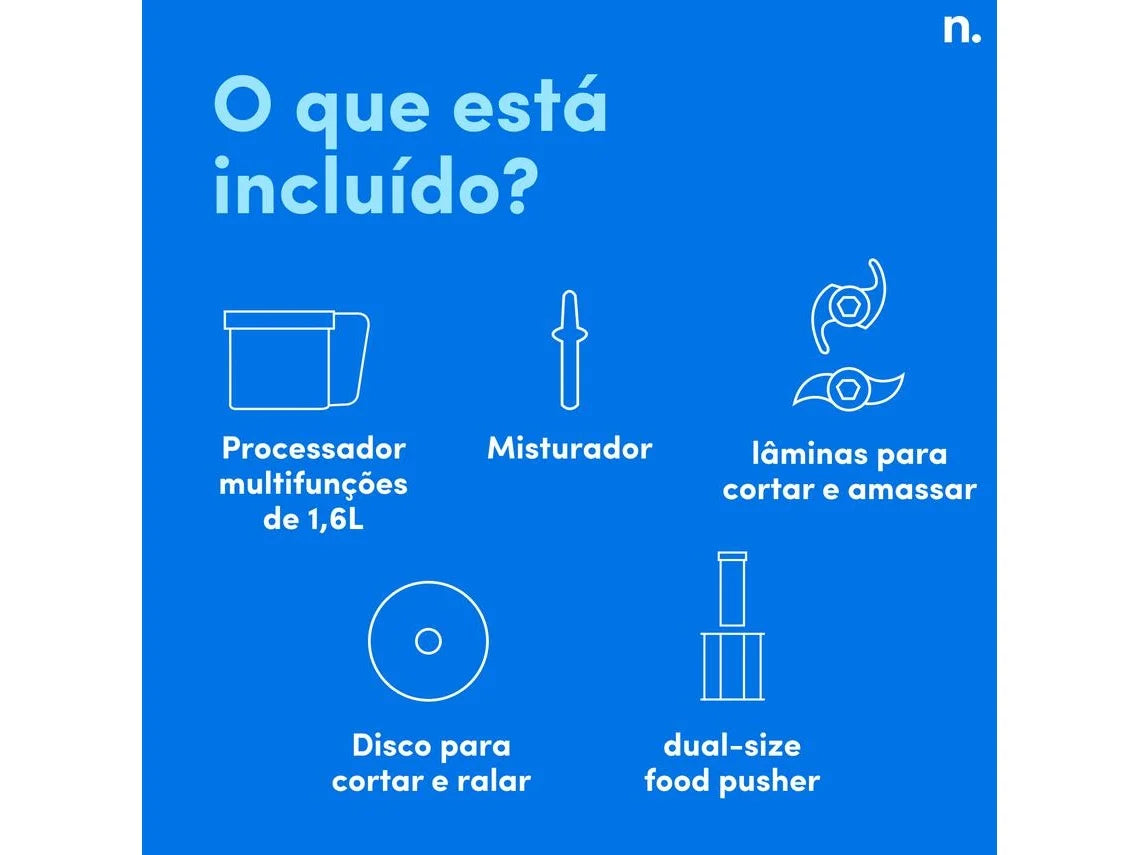 Liquidificador Full Size NUTRIBULLET Triple Prep System NBF580B (1.8 L - 1500 W - Inox)