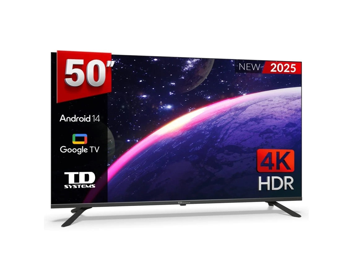 Smart Tv 50 Polegadas 4k Hey Google Official Assistant Com Controle De Voz. Televisão Android