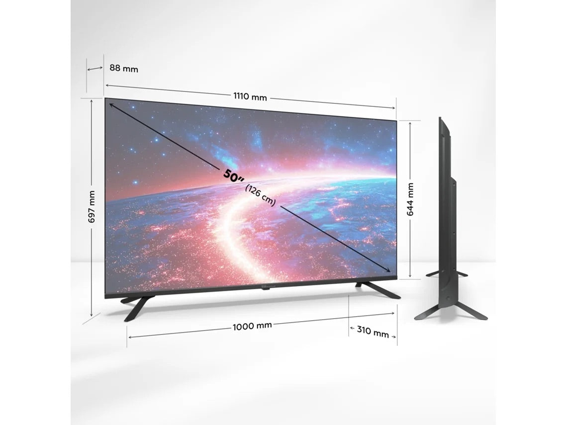 Smart Tv 50 Polegadas 4k Hey Google Official Assistant Com Controle De Voz. Televisão Android