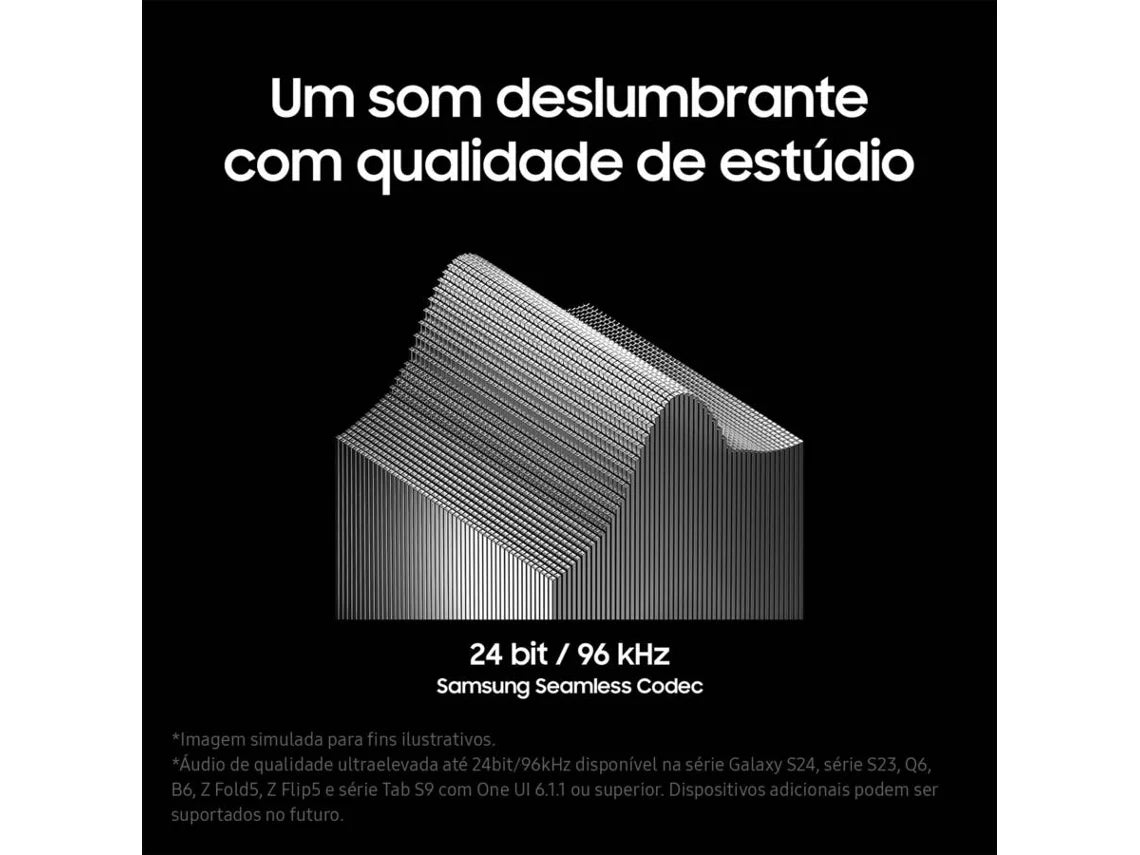 Auriculares Bluetooth True Wireless SAMSUNG Galaxy Buds3 Pro (In Ear - Microfone - Noise Cancelling - Preto)