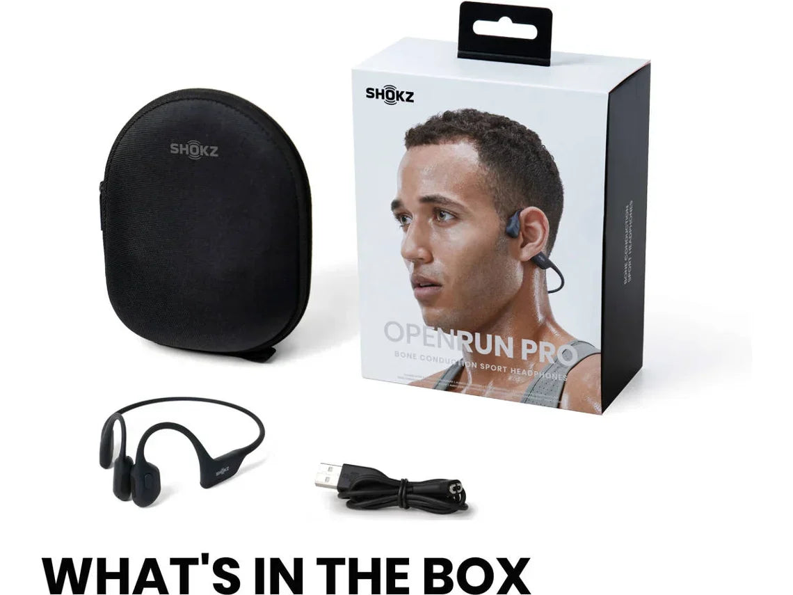 Fones de Ouvido Bluetooth Multiponto SHOKZ Openrun Pro (Orelha Aberta - Microfone - Preto