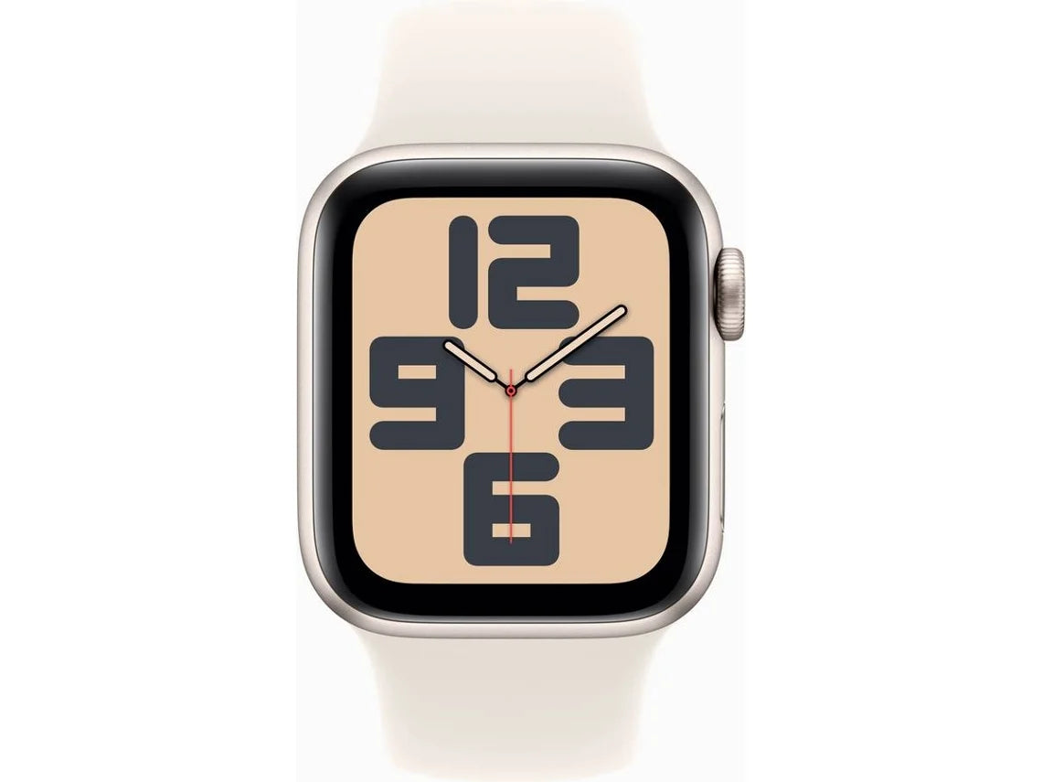 APPLE Watch SE GPS 40mm Alumínio Luz das Estrelas com Bracelete Desportiva Luz das Estrelas (Tamanho: S/M)