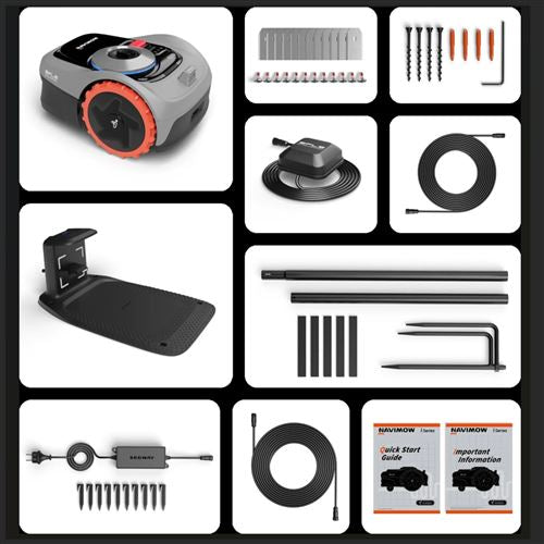 Robot cortador de relva Navimow i105E 55 W Cinza