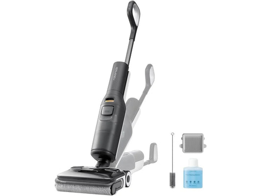 Máquina de Limpeza Roborock F25 ALT | Lava e Aspira | 20000 Pa | Autolimpeza a Uma Temperatura Elevada de 90 °C | Secagem Rápida | Limpeza de Arestas | Roda Auxiliar Elétrica |(Autonomia 60 min - Preto)