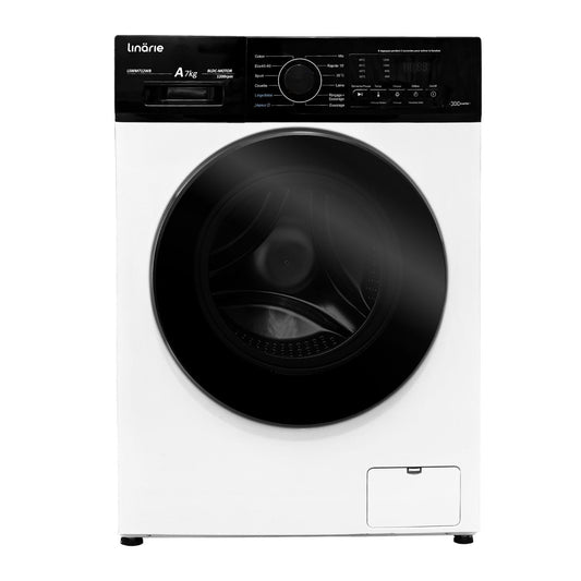 MÁQUINA DE LAVAR ROUPA LINARIE GENEY LSWM712WB 7KG CLASSE A MOTOR BLDC 1200 RPM BRANCA