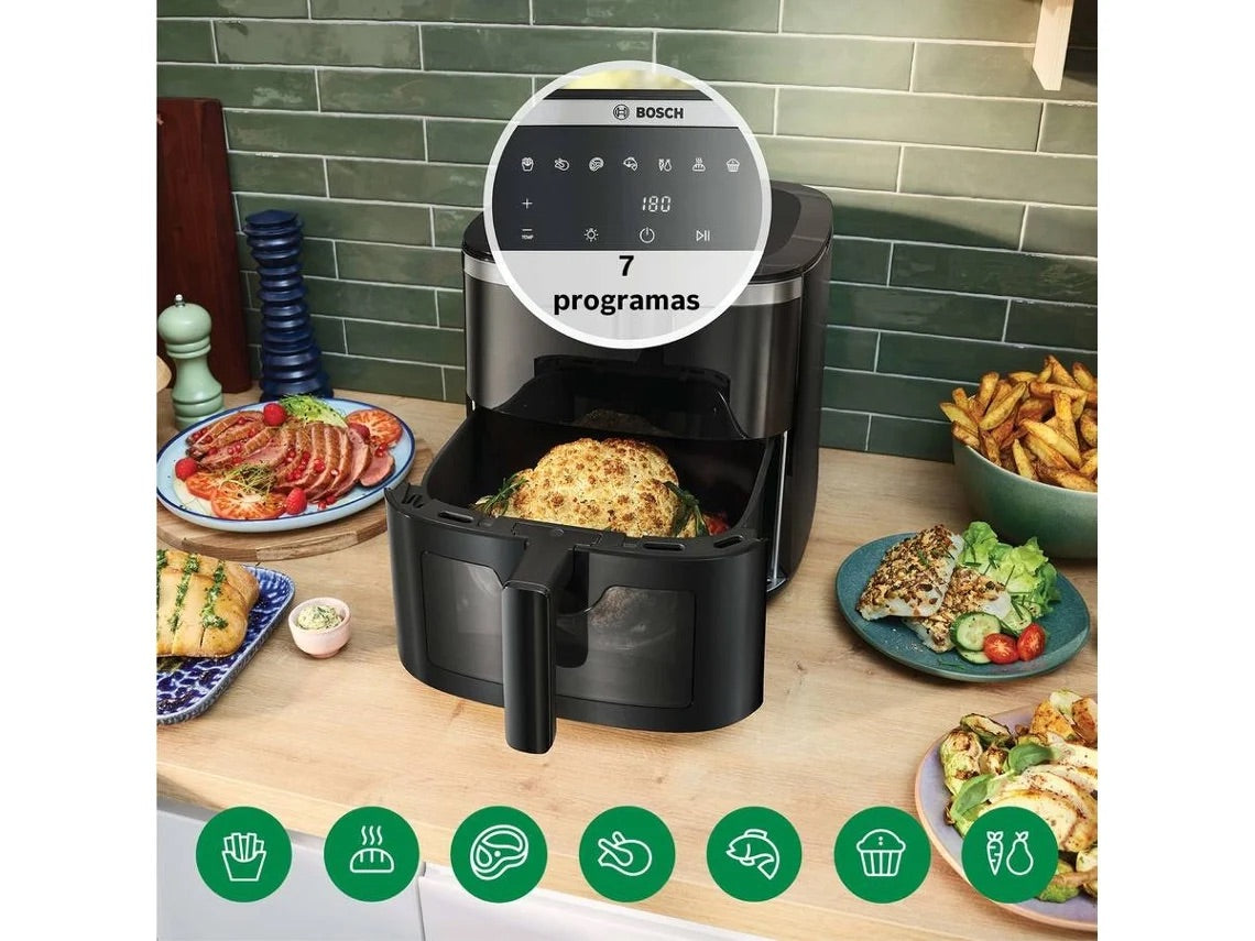 Fritadeira sem Óleo BOSCH Serie 6 (7,2 L - Preto)