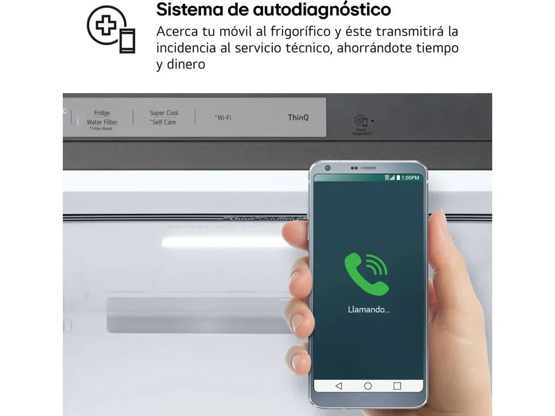 Frigorífico Americano LG GSXE80PYBD Instaview (No Frost - 628 L - 179 cm - Inox)