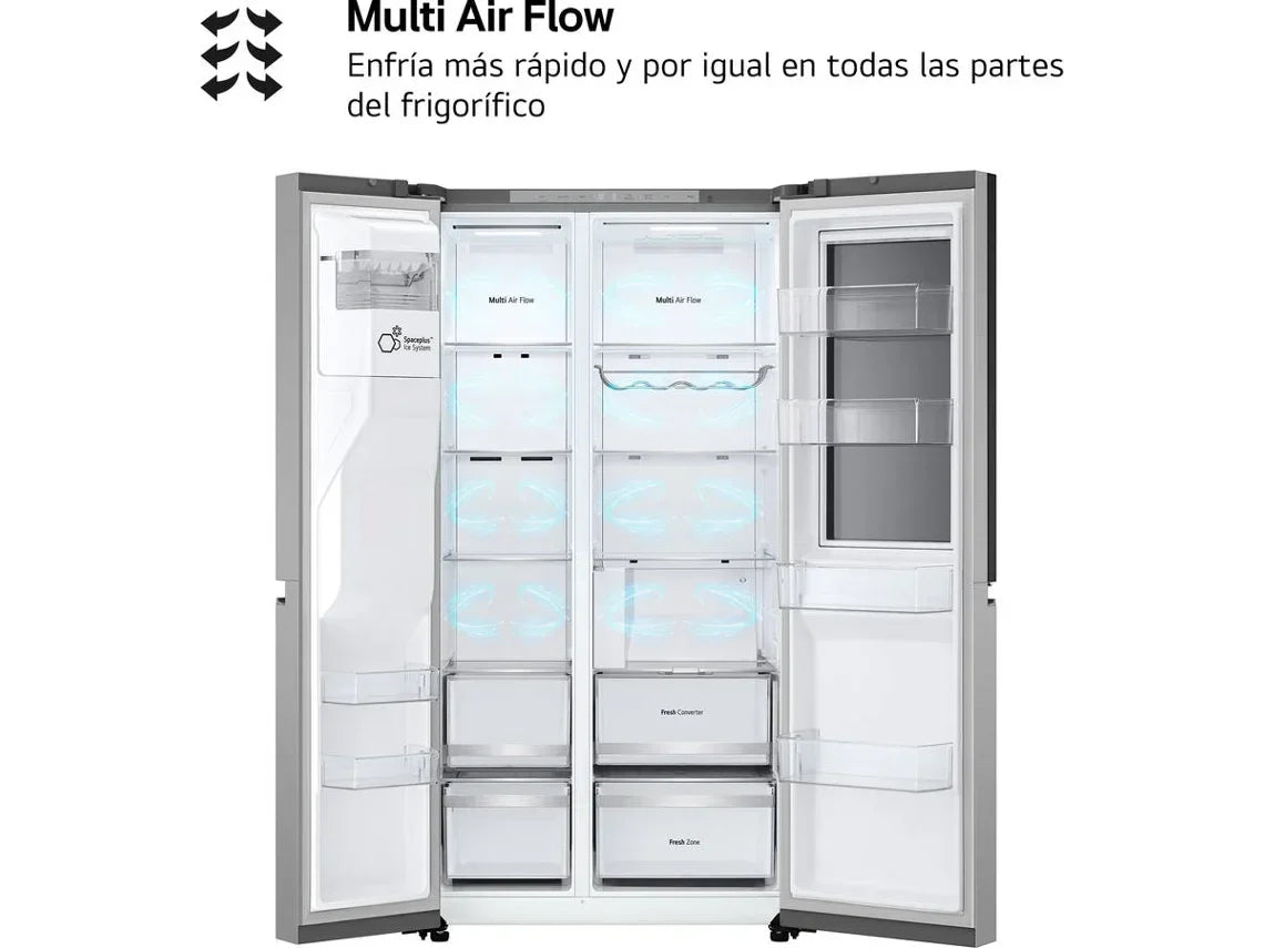 Frigorífico Americano LG GSXE80PYBD Instaview (No Frost - 628 L - 179 cm - Inox)