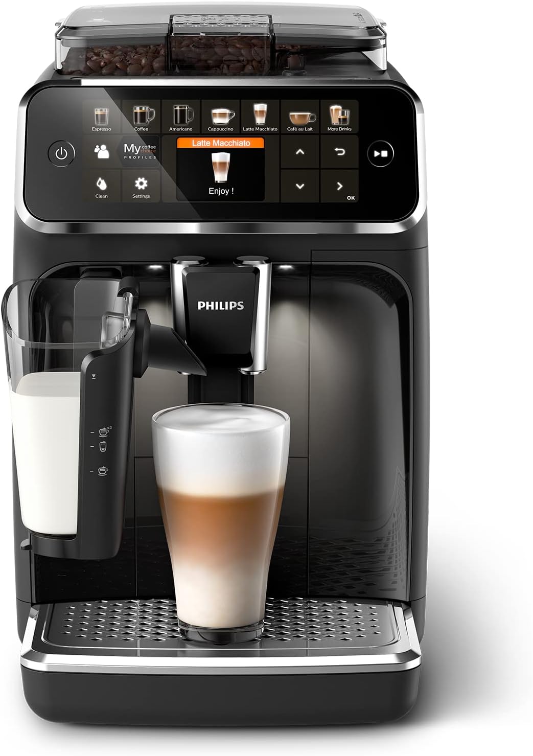 MÁQUINA DE CAFÉ PHILIPS SÉRIE 5400 LATTEGO EP5441/50 - 12 BEBIDAS, ECRÃ TFT E 4 PERFIS DE UTILIZADOR