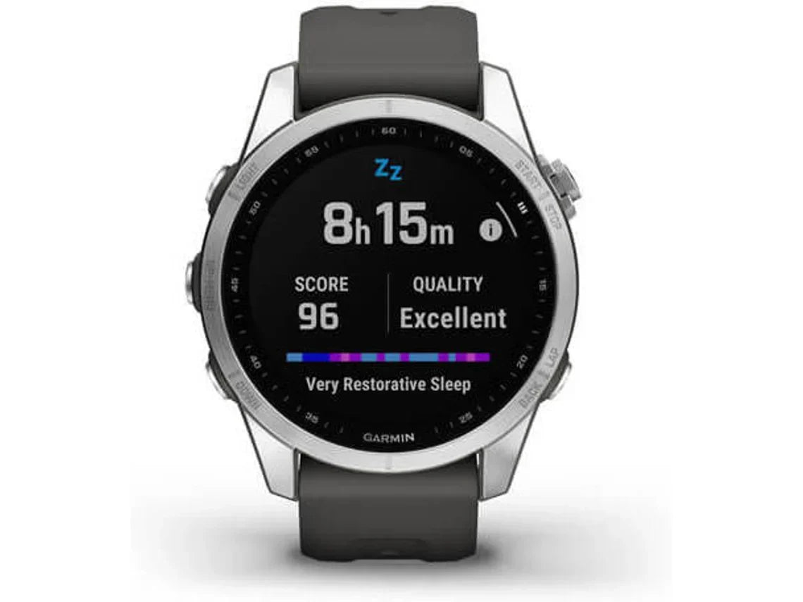 Relógio Esportivo GARMIN Fenix 7S (Bluetooth - Até 18 dias de autonomia - Cinza)