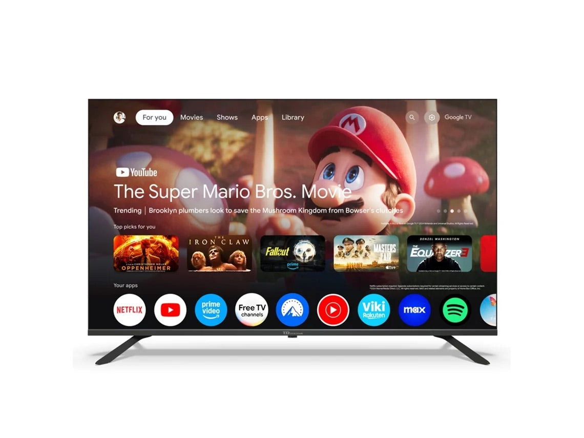 Smart Tv 50 Polegadas 4k Hey Google Official Assistant Com Controle De Voz. Televisão Android