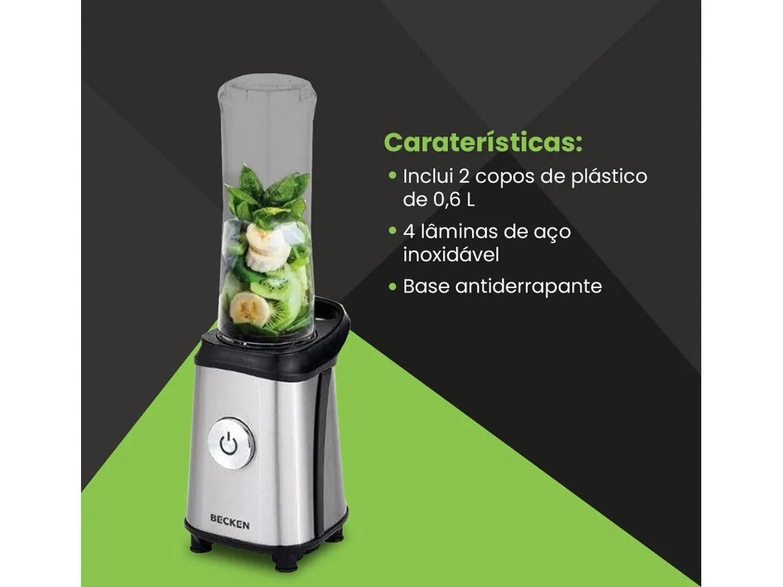 Liquidificador BECKEN BTB2692 (350 W - 600 ml - Inox)