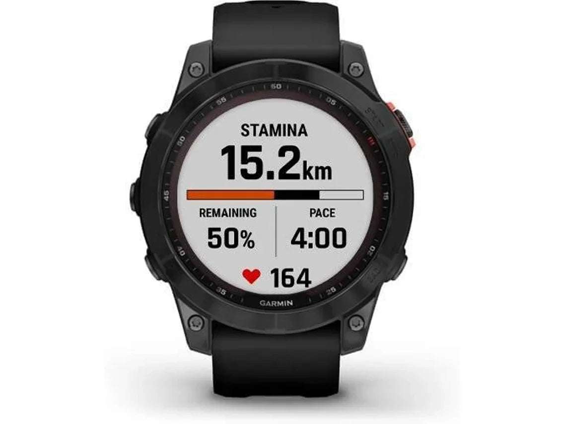 Relógio Esportivo GARMIN Fenix 7 Solar (Bluetooth – Até 14 dias de autonomia com Energia Solar – Preto