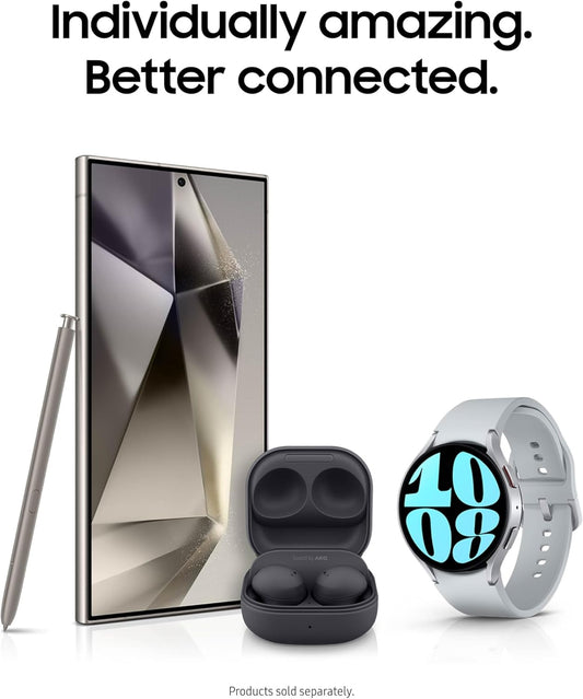 Telefone móvel Samsung Galaxy S24 Ultra, smartphone com IA de 256 GB, Android desbloqueado, câmera de 200 MP com zoom de 100x, processador rápido, bateria de longa duração, ecrã de borda a borda, S Pen, versão dos EUA, 2024, cor titânio preto.