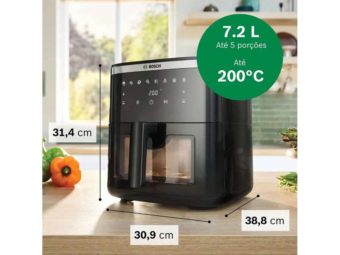 Fritadeira sem Óleo BOSCH Serie 6 (7,2 L - Preto)