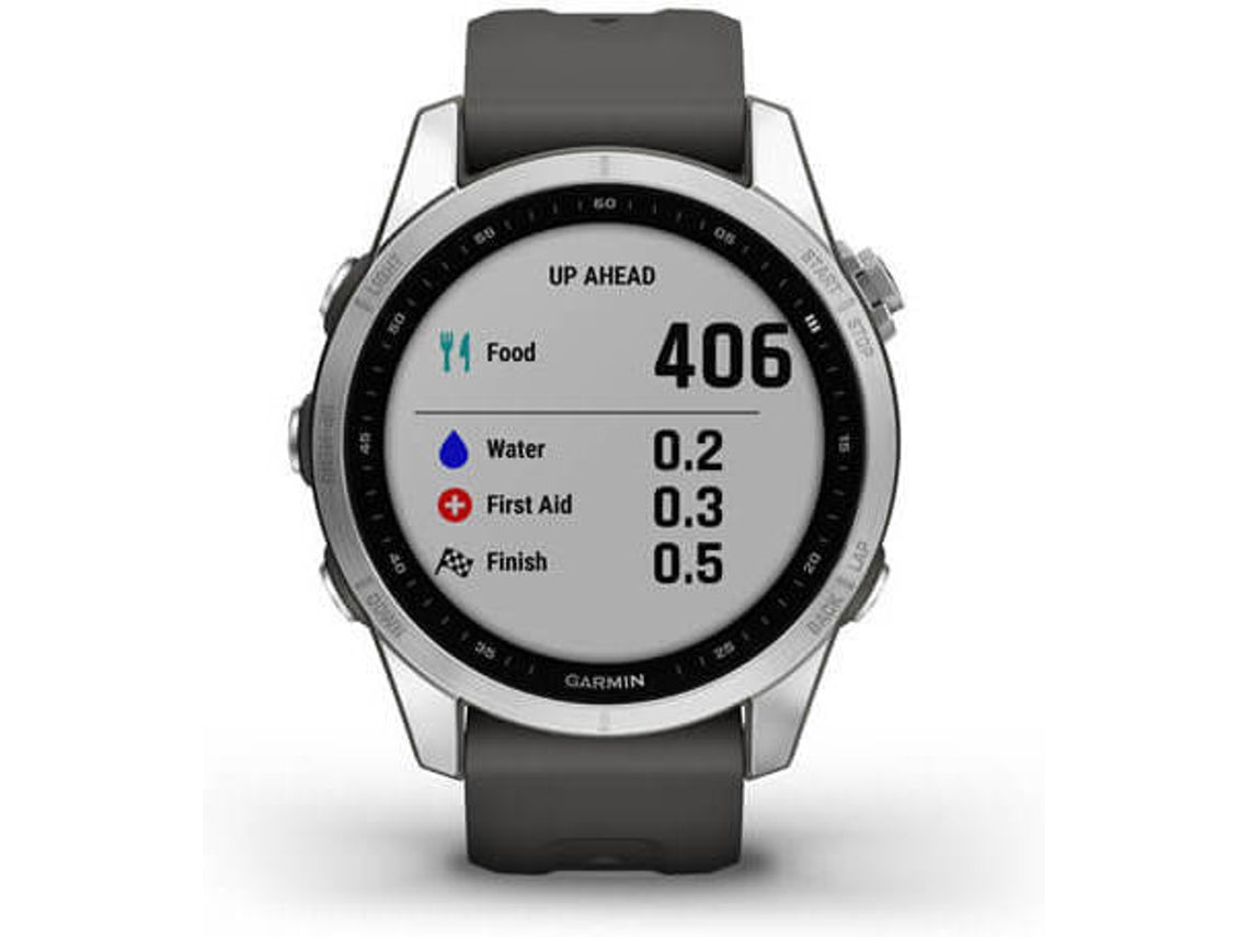Relógio Esportivo GARMIN Fenix 7S (Bluetooth - Até 18 dias de autonomia - Cinza)