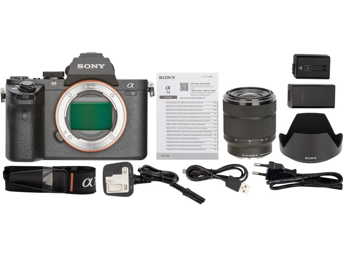 Máquina Fotográfica SONY A7 Mark II + FE 28-70mm (Full-Frame)