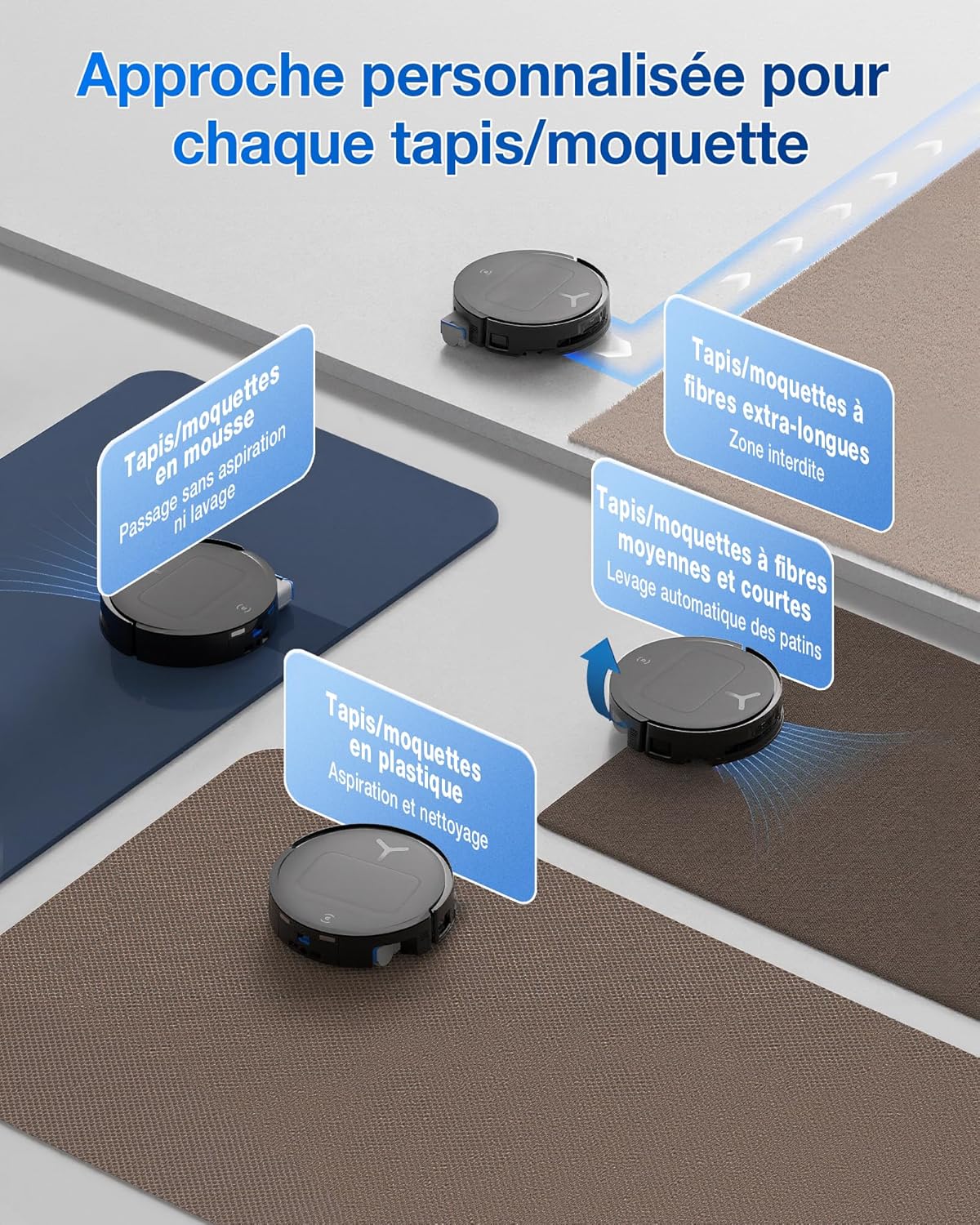 Aspirador Robot com Mopa Ecovacs Deebot T80 Omni | 297 min | Preto