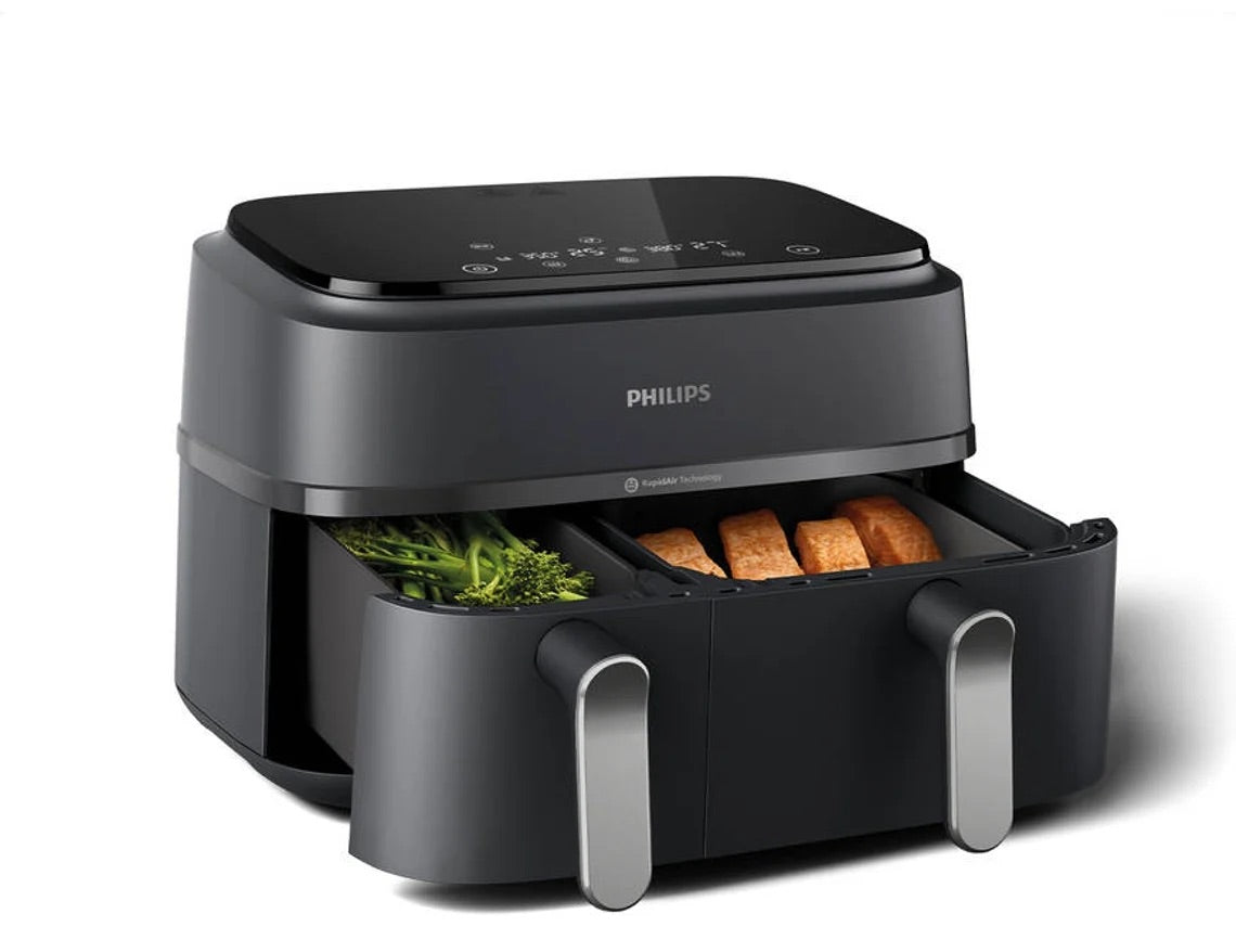 Fritadeira sem Óleo PHILIPS NA352/00 Dua Serie 3000 (9 L - Cinzento-carvão/Cobre)