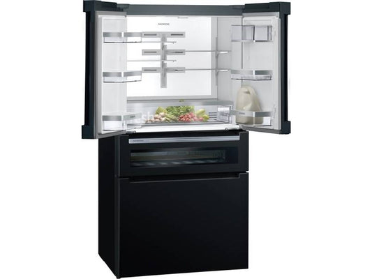 Frigorífico Americano SIEMENS KF96RSBEA (No Frost - 183 cm - 572 L - Preto)