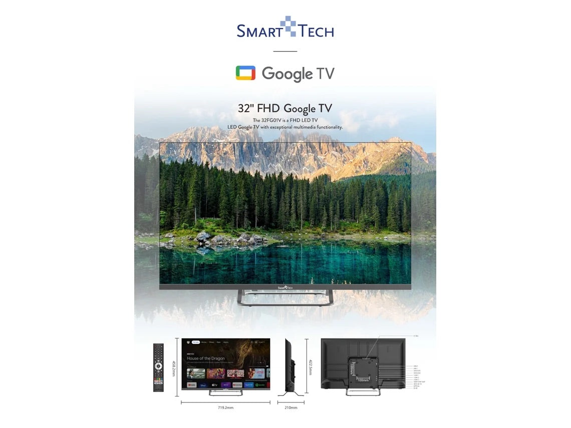 TV GOOGLE 32HG01V (LED - 32'' - 81 cm - HD - Smart TV)