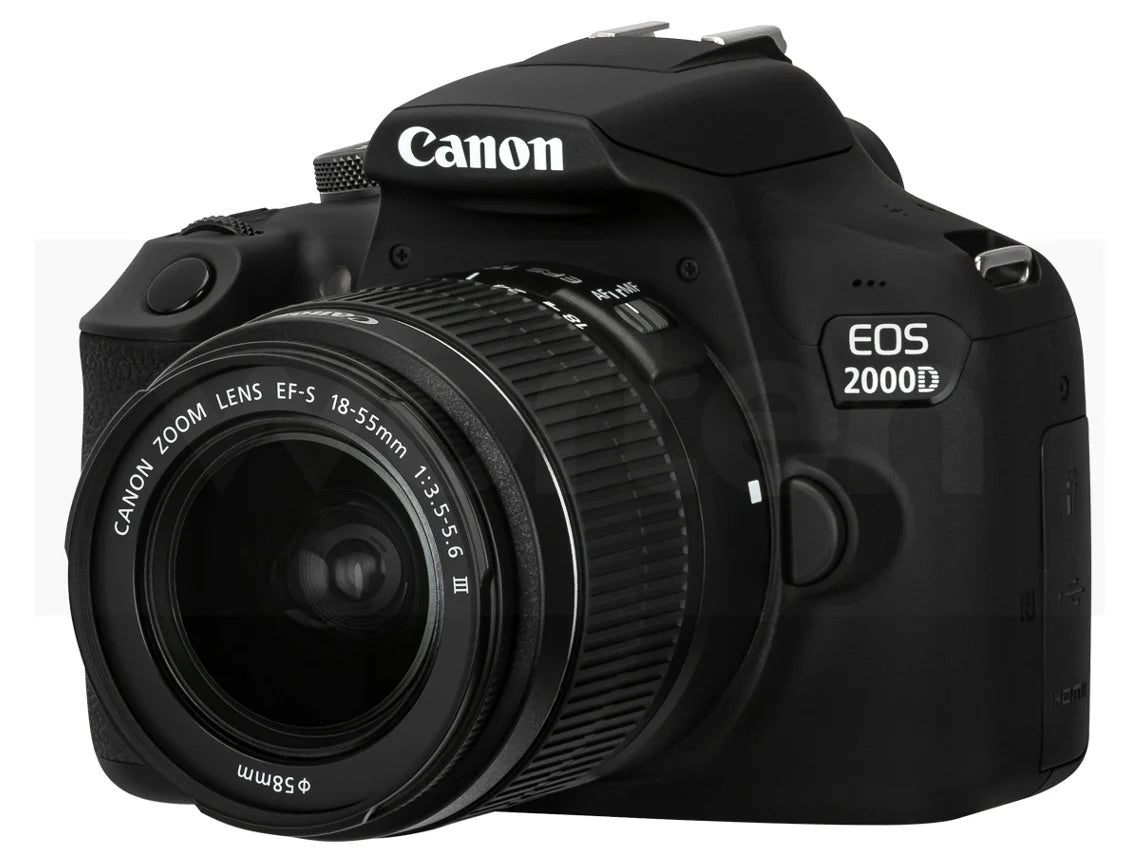 Kit Máquina Fotográfica CANON EOS 2000D + 18-55 mm f/3.5-5.6 DC (APS-C)