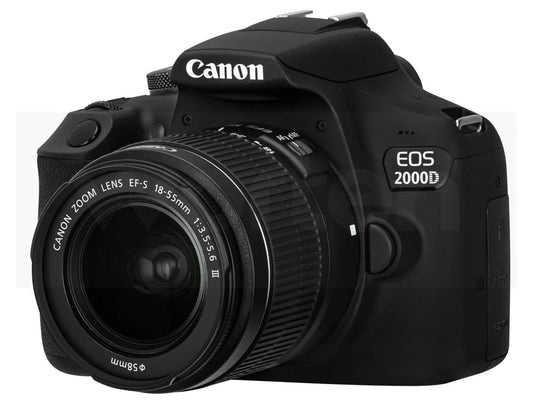 Kit Máquina Fotográfica CANON EOS 2000D + 18-55 mm f/3.5-5.6 DC (APS-C)