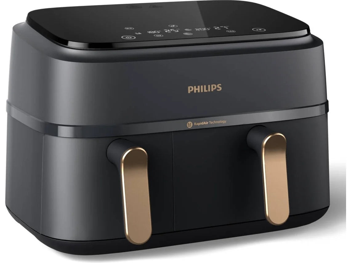 Fritadeira sem Óleo PHILIPS NA352/00 Dua Serie 3000 (9 L - Cinzento-carvão/Cobre)