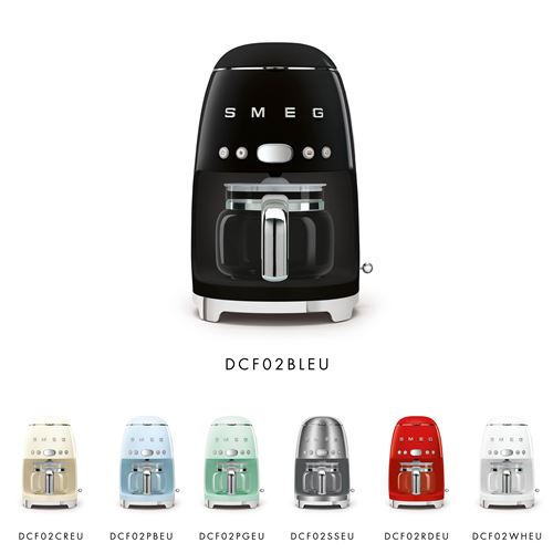 Cafeteira de filtro Smeg DCF02BLEU 1050 W Preta