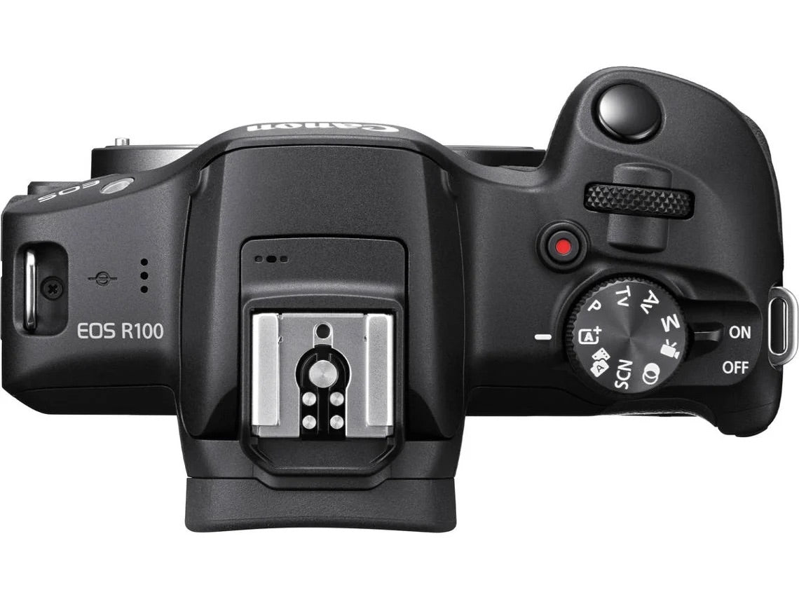 Máquina Fotográfica CANON EOS R100 + RF-S 18-45mm IS STM