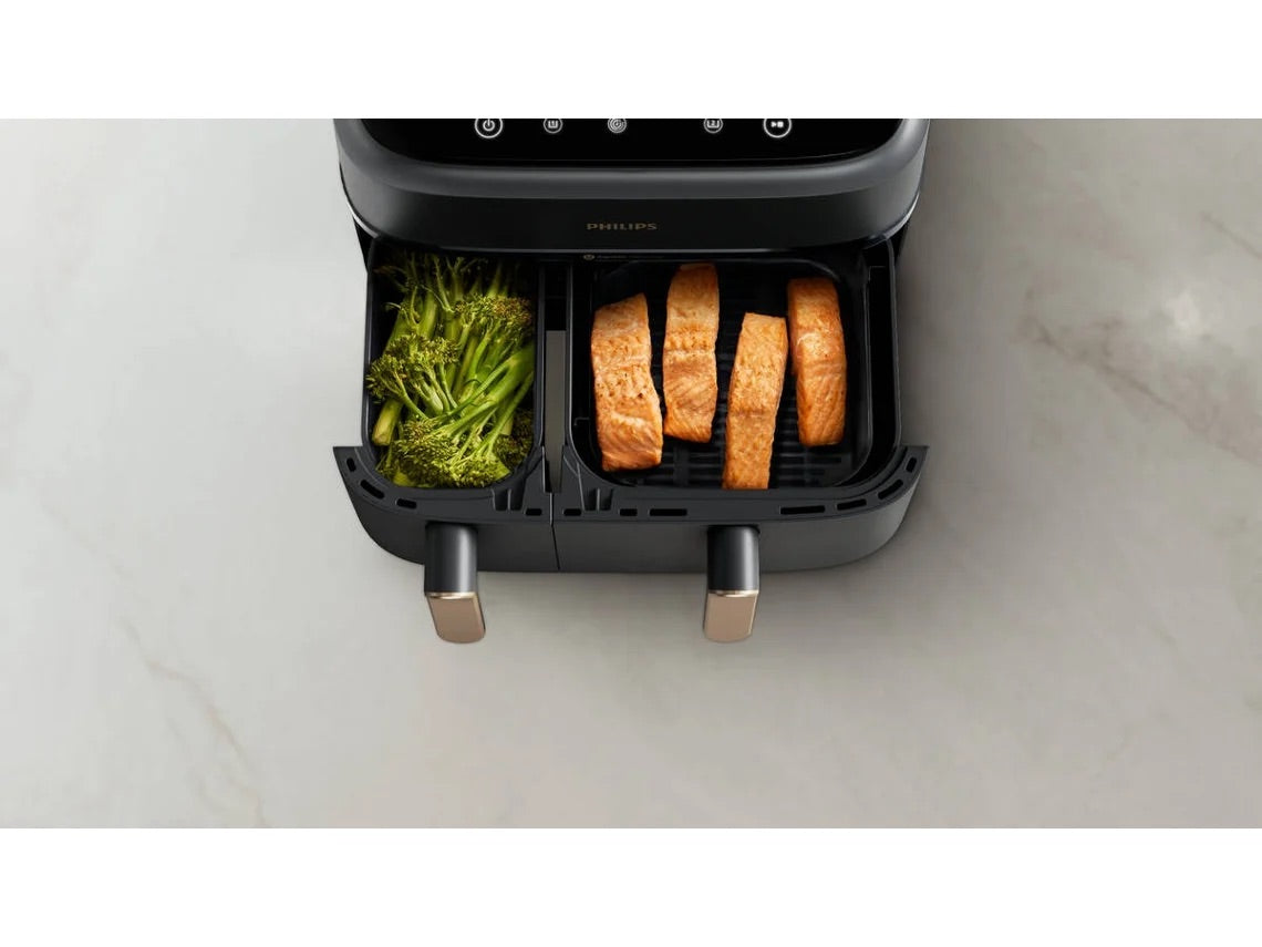 Fritadeira sem Óleo PHILIPS NA352/00 Dua Serie 3000 (9 L - Cinzento-carvão/Cobre)