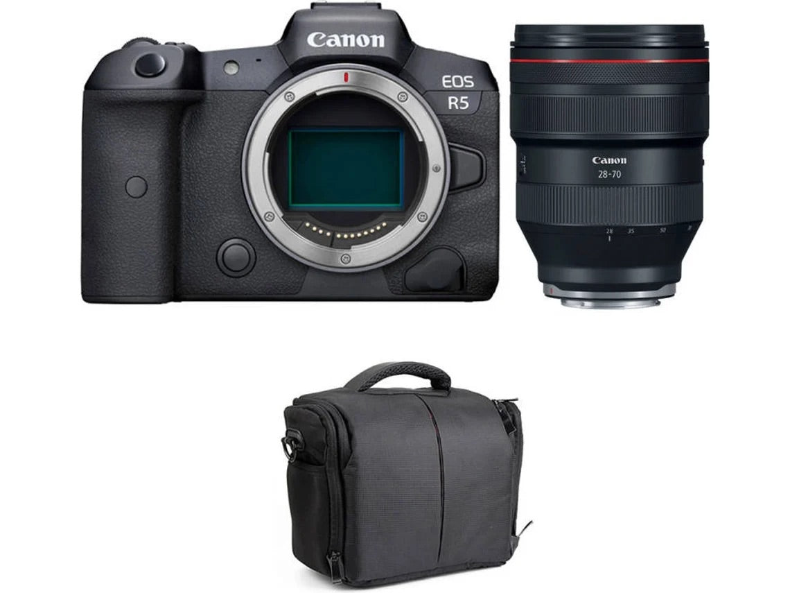 Kit Máquina Fotográfica CANON EOS R5 RF 28-70mm f/2L USM + Bolsa (Full-Frame)