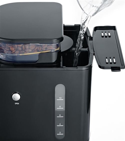 SEVERIN KA 4810 - Cafeteira - 10 xícaras - aço inox/preto