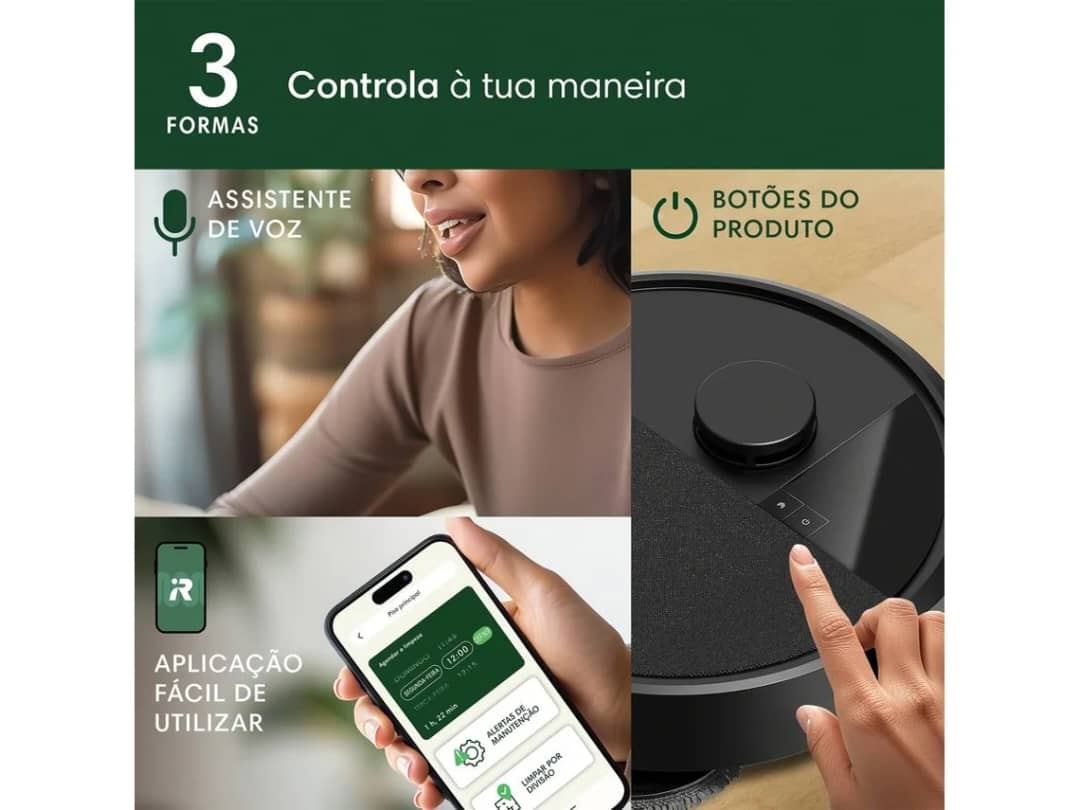 Aspirador Robô IROBOT Roomba Plus 406 Combo + Base Autowash (Autonomia: 180 min - Preto)