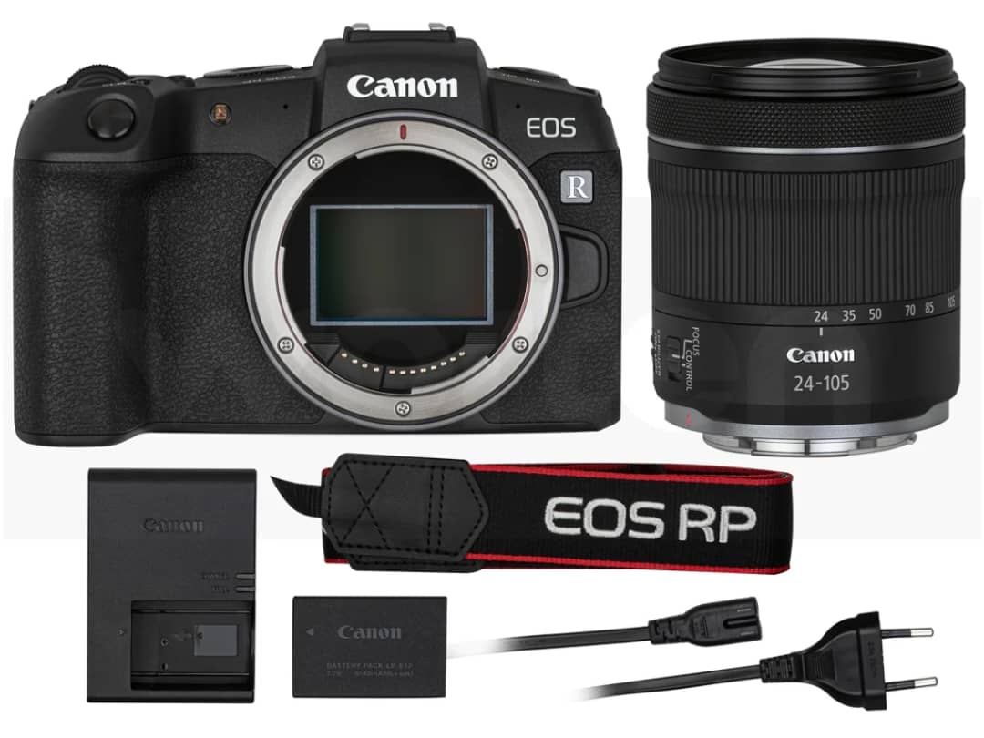 Kit Máquina Fotográfica Mirrorles CANON EOS RP + RF 24 - 105 f/4-7.1 IS STM (Full-Frame)