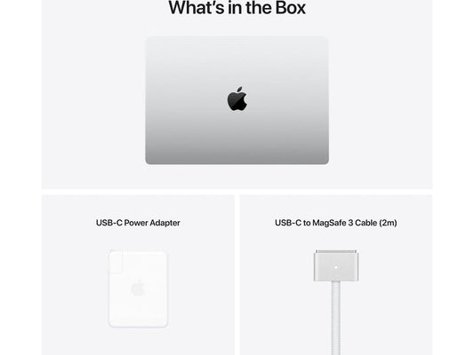 MacBook Pro APPLE Prata 2021 (Recondicionado Como Novo - 16'' - M1 Max - RAM: 32 GB - SSD: 512 GB - Teclado Qwerty US)