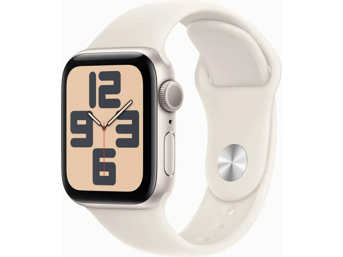 APPLE Watch SE GPS 40mm Alumínio Luz das Estrelas com Bracelete Desportiva Luz das Estrelas (Tamanho: S/M)