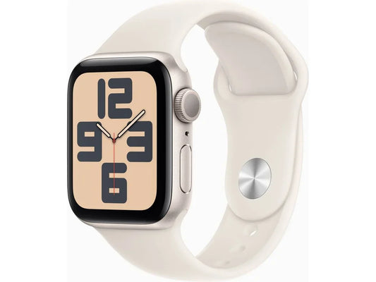 APPLE Watch SE GPS 40mm Alumínio Luz das Estrelas com Bracelete Desportiva Luz das Estrelas (Tamanho: S/M)