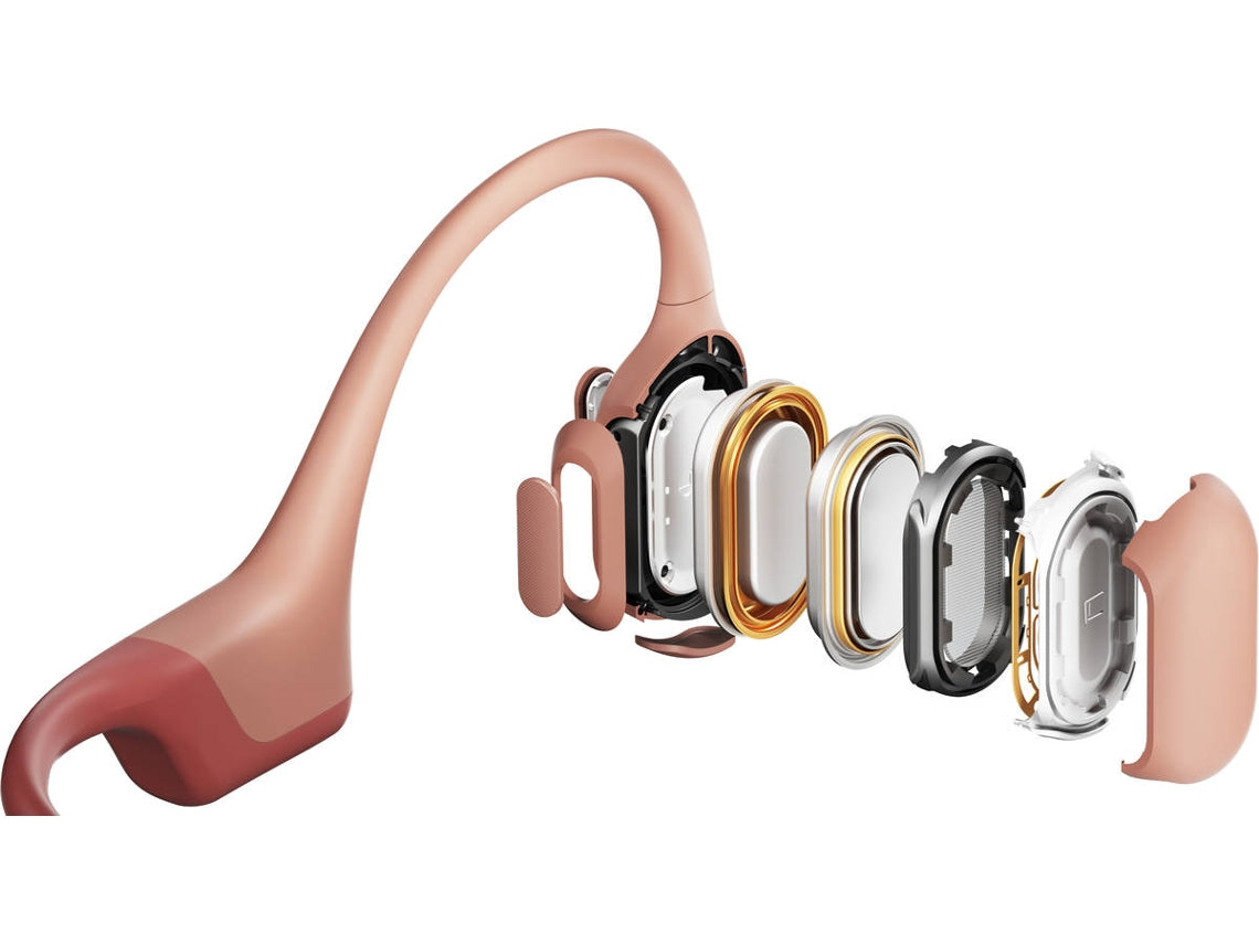 Fones de Ouvido Bluetooth Multiponto SHOKZ Openrun Pro (Ouvido Aberto - Microfone - Rosa)