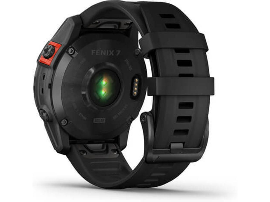 Relógio Esportivo GARMIN Fenix 7 Solar (Bluetooth – Até 14 dias de autonomia com Energia Solar – Preto