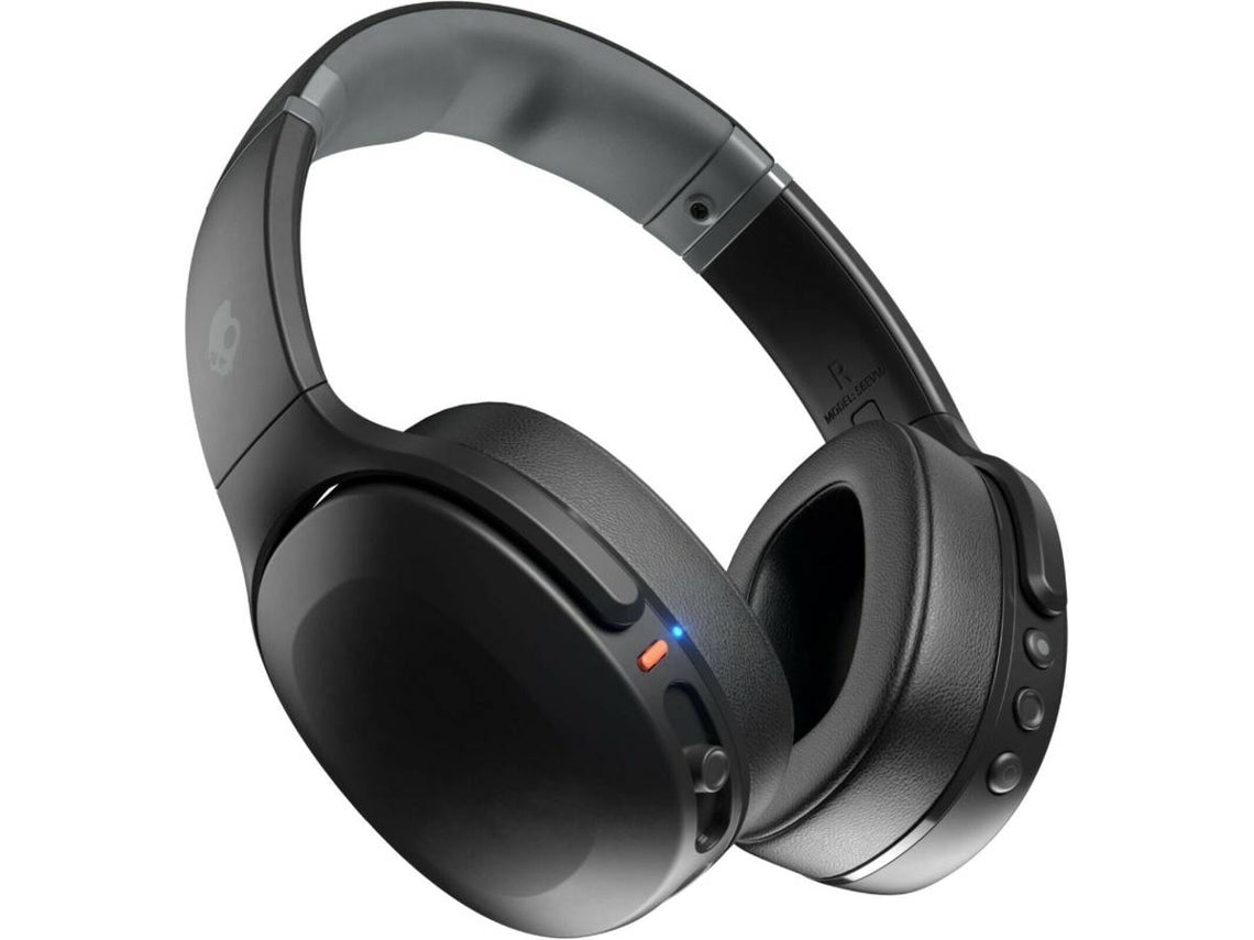 Fones de Ouvido Bluetooth SKULLCANDY Crusher Evo (Over Ear - Microfone - Cancelamento de Ruído - Preto)