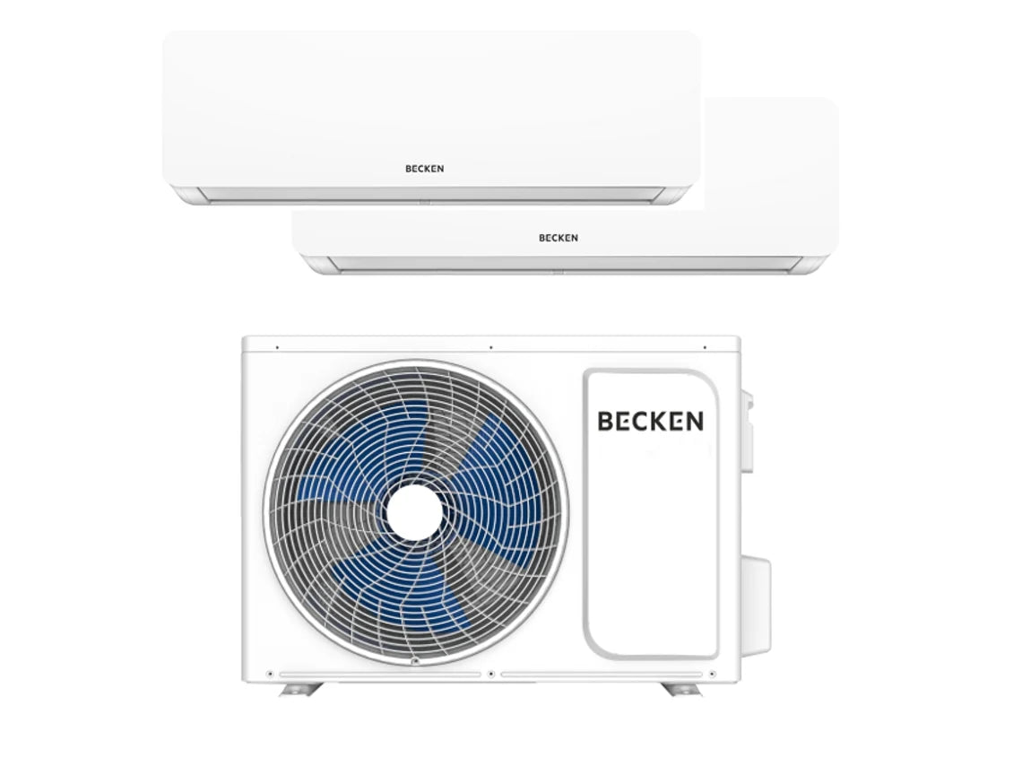 Ar Condicionado BECKEN BAC8700 (18+24 m² - 9000+12000 BTU - Branco)