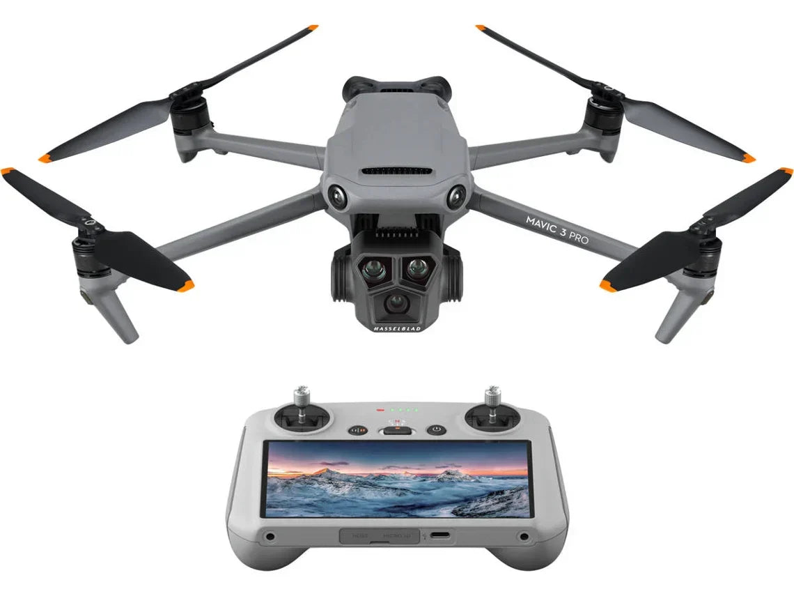 Drone DJI Mavic 3 Pro con DJI RC (5.1K - Autonomía: Hasta 43 minutos - Negro)