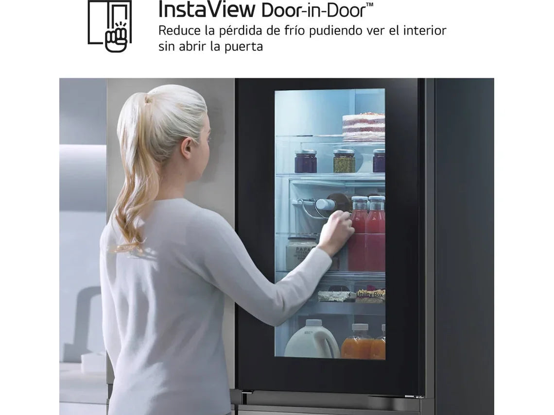 Frigorífico Americano LG GSXE80PYBD Instaview (No Frost - 628 L - 179 cm - Inox)