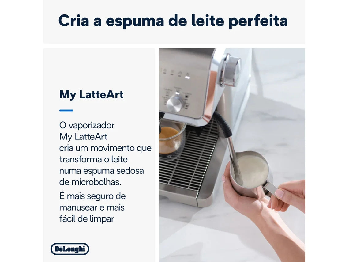 Máquina de Café Manual DELONGHI EC9555.M La Specialista Opera (15 bar - Café Moído e Grão)