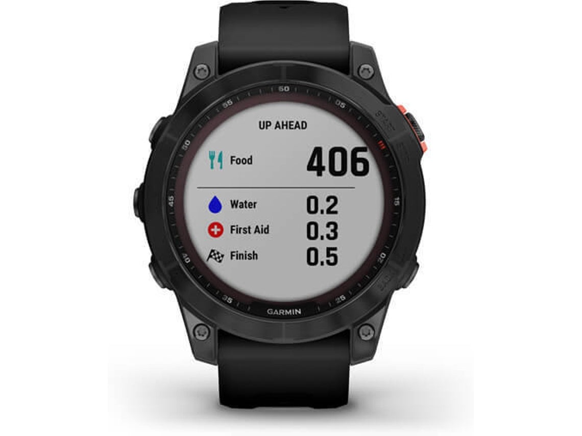 Relógio Esportivo GARMIN Fenix 7 Solar (Bluetooth – Até 14 dias de autonomia com Energia Solar – Preto