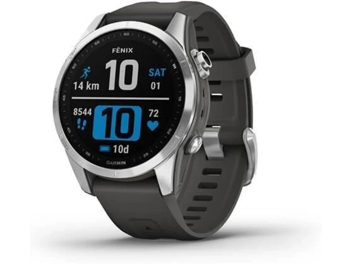 Relógio Esportivo GARMIN Fenix 7S (Bluetooth - Até 18 dias de autonomia - Cinza)